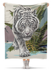 Заказать плед в Москве. Плед флисовый 130x170 см Белый тигр. от Eva De Peron.  - готовые дизайны и нанесение принтов.