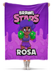 Заказать плед в Москве. Плед флисовый 130x170 см BRAWL STARS ROSA от geekbox - готовые дизайны и нанесение принтов.