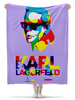 Заказать плед в Москве. Плед флисовый 130x170 см Karl Lagerfeld от Leichenwagen - готовые дизайны и нанесение принтов.