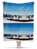 Заказать плед в Москве. Плед флисовый 130x170 см Зима. Мороз. Солнце. от mrs-snit@yandex.ru - готовые дизайны и нанесение принтов.