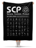Заказать плед в Москве. Плед флисовый 130x170 см SCP Foundation от geekbox - готовые дизайны и нанесение принтов.