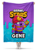 Заказать плед в Москве. Плед флисовый 130x170 см BRAWL STARS GENE от geekbox - готовые дизайны и нанесение принтов.