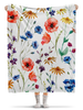 Заказать плед в Москве. Плед флисовый 130x170 см Полевые цветы от Romanova - готовые дизайны и нанесение принтов.