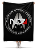 Заказать плед в Москве. Плед флисовый 130x170 см Mass Effect от geekbox - готовые дизайны и нанесение принтов.