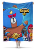 Заказать плед в Москве. Плед флисовый 130x170 см BRAWL STARS EL BROWN от geekbox - готовые дизайны и нанесение принтов.