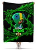Заказать плед в Москве. Плед флисовый 130x170 см Brawl Stars Leon от weeert - готовые дизайны и нанесение принтов.