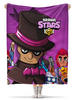 Заказать плед в Москве. Плед флисовый 130x170 см BRAWL STARS MORTIS от geekbox - готовые дизайны и нанесение принтов.