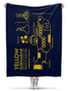 Заказать плед в Москве. Плед флисовый 130x170 см Yellow Submarine от geekbox - готовые дизайны и нанесение принтов.