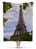 Заказать плед в Москве. Плед флисовый 130x170 см Эйфелева башня от ElenaE  - готовые дизайны и нанесение принтов.