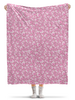 Заказать плед в Москве. Плед флисовый 130x170 см Сияющие розовые сердца от IrinkaArt  - готовые дизайны и нанесение принтов.