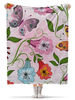 Заказать плед в Москве. Плед флисовый 130x170 см Летние цветы от Ирина - готовые дизайны и нанесение принтов.