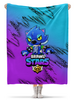 Заказать плед в Москве. Плед флисовый 130x170 см Brawl Stars Leon от weeert - готовые дизайны и нанесение принтов.
