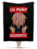 Заказать плед в Москве. Плед флисовый 130x170 см Lil Pump  от geekbox - готовые дизайны и нанесение принтов.