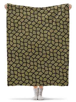 Заказать плед в Москве. Плед флисовый 130x170 см Медовая мозаика от Soluvel  - готовые дизайны и нанесение принтов.