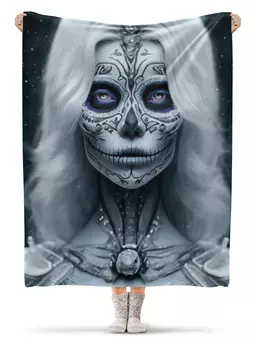 Заказать плед в Москве. Плед флисовый 130x170 см Dia De Los Muertos от Дана Столыпина - готовые дизайны и нанесение принтов.