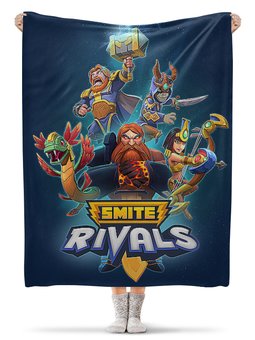 Заказать плед в Москве. Плед флисовый 130x170 см RIVALS SMITE. ВИДЕОИГРЫ от robus - готовые дизайны и нанесение принтов.