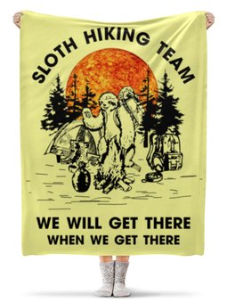 Заказать плед в Москве. Плед флисовый 130x170 см Арт туризм от Leichenwagen - готовые дизайны и нанесение принтов.