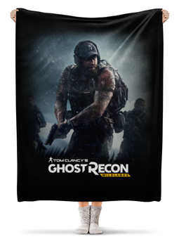 Заказать плед в Москве. Плед флисовый 130x170 см Tom Clancy's Ghost Recon Wildlands от geekbox - готовые дизайны и нанесение принтов.