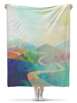 Заказать плед в Москве. Плед флисовый 130x170 см Abstract от oneredfoxstore@gmail.com - готовые дизайны и нанесение принтов.