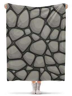 Заказать плед в Москве. Плед флисовый 130x170 см Камни от svetlanas - готовые дизайны и нанесение принтов.