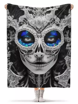 Заказать плед в Москве. Плед флисовый 130x170 см Dia De Los Muertos от Дана Столыпина - готовые дизайны и нанесение принтов.