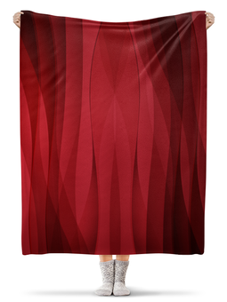 Заказать плед в Москве. Плед флисовый 130x170 см Красная абстракция от BeliySlon - готовые дизайны и нанесение принтов.