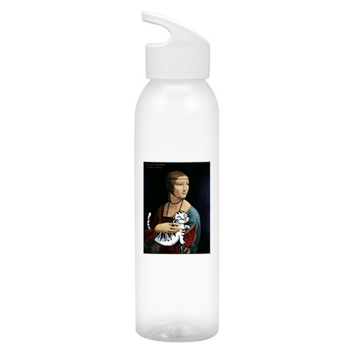 Заказать бутылки в Москве. Бутылка для воды «Дама с тигром» от Соль  - готовые дизайны и нанесение принтов.