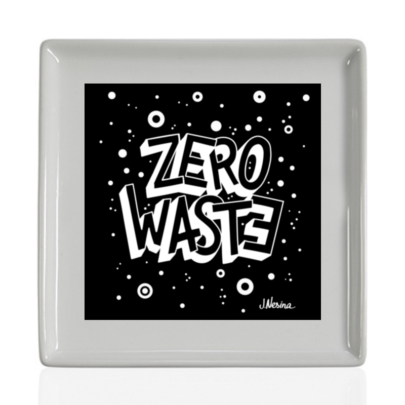 Printio Тарелка квадратная Zero waste printio футболка классическая zero waste