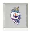 Заказать тарелку в Москве. Тарелка квадратная Rock Skull от Jimmy Flash - готовые дизайны и нанесение принтов.