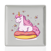 Заказать тарелку в Москве. Тарелка квадратная Unicorn Donut от Jimmy Flash - готовые дизайны и нанесение принтов.