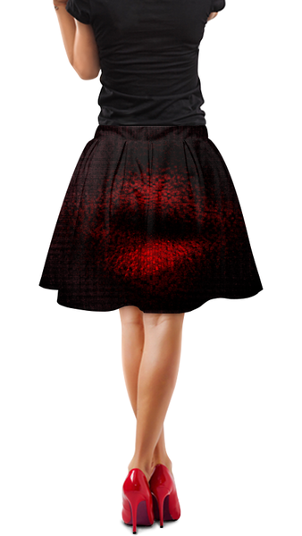 Заказать юбки в Москве. Юбка в складку Фраза. Абстракция от Anna Lomachenko - готовые дизайны и нанесение принтов.