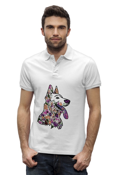 Заказать мужскую поло в Москве. Рубашка Поло Stanley Performs забавные собаки от Игма - готовые дизайны и нанесение принтов.
