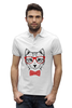 Заказать мужскую поло в Москве. Рубашка Поло Stanley Performs Кошка от YellowCloverShop - готовые дизайны и нанесение принтов.