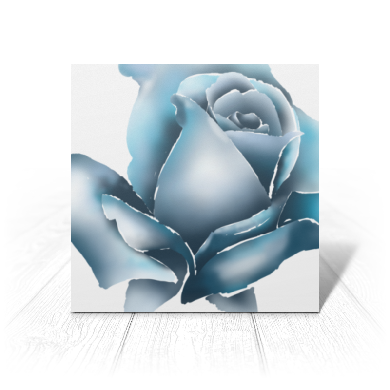 Printio Открытка 15x15 см Ледяная роза