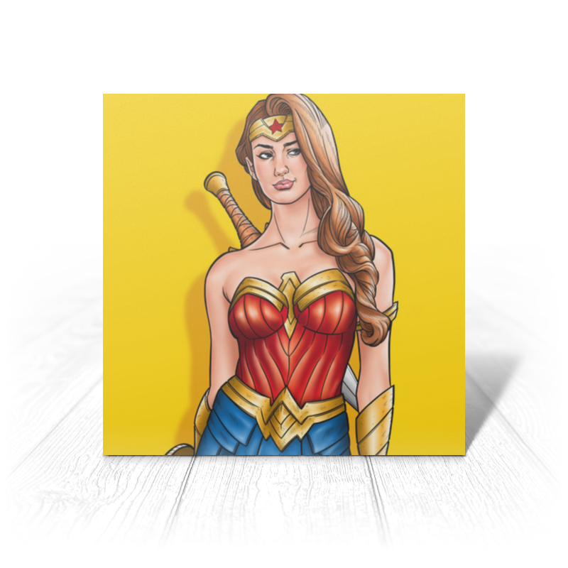 Printio Открытка 15x15 см Чудо-женщина / wonder woman printio открытка 15x15 см чудо женщина