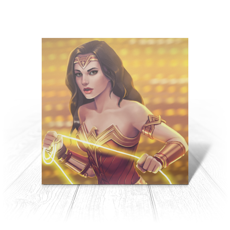 Printio Открытка 15x15 см Чудо-женщина / wonder woman printio открытка 15x15 см чудо женщина