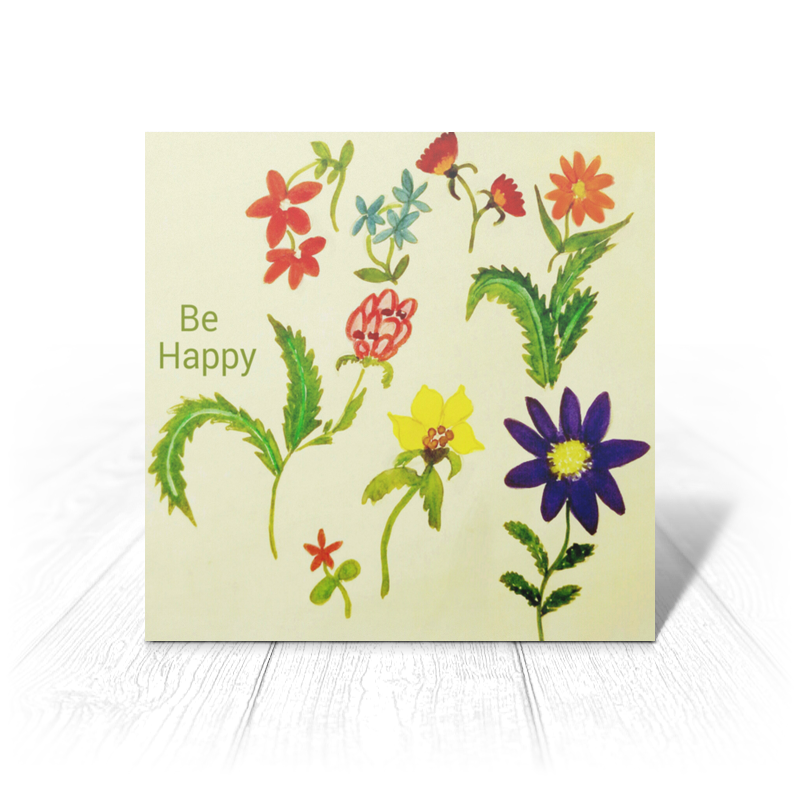 Printio Открытка 15x15 см Весна диффузор открытка весенние цветы 50 мл