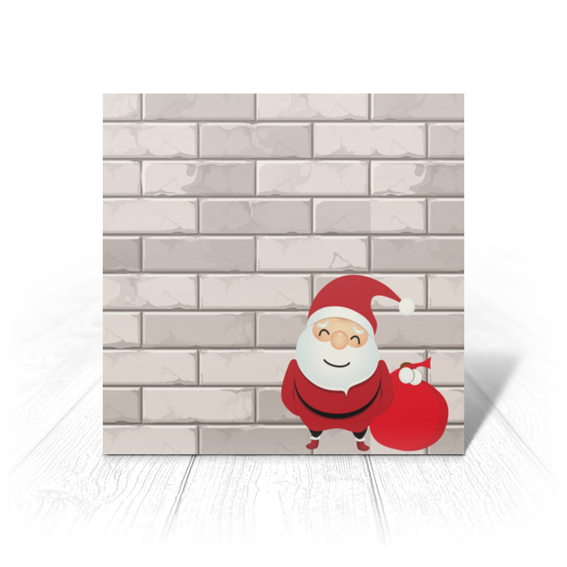 Printio Открытка 15x15 см Santa