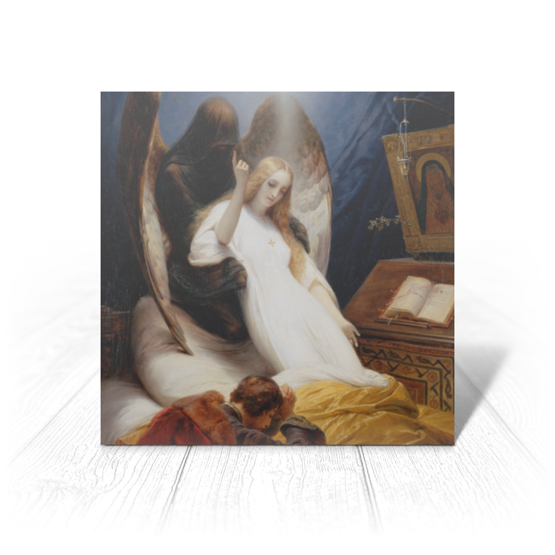 Printio Открытка 15x15 см Ангел смерти (орас верне) цена и фото