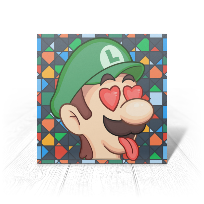 Printio Открытка 15x15 см Luigi