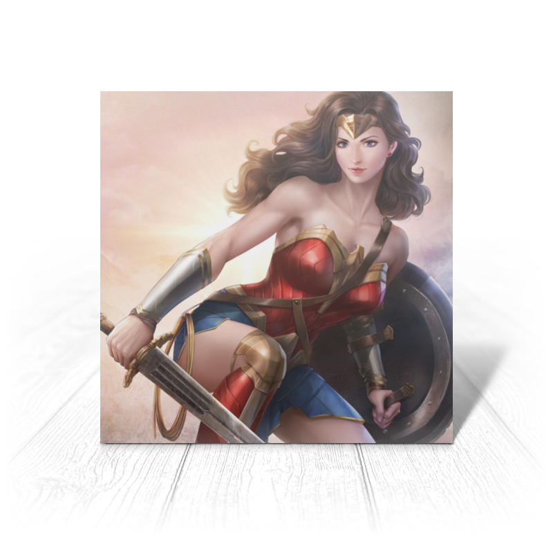 Printio Открытка 15x15 см Чудо-женщина / wonder woman printio открытка 15x15 см чудо женщина