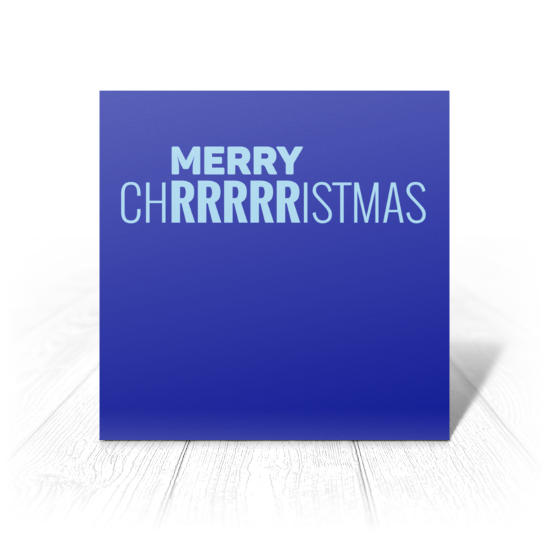 Printio Открытка 15x15 см Merry christmas открытка лэтуаль открытка we wish you a merry christmas