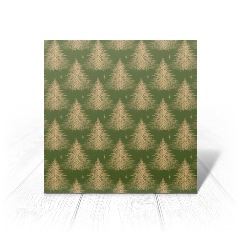 Printio Открытка 15x15 см Ёлочки