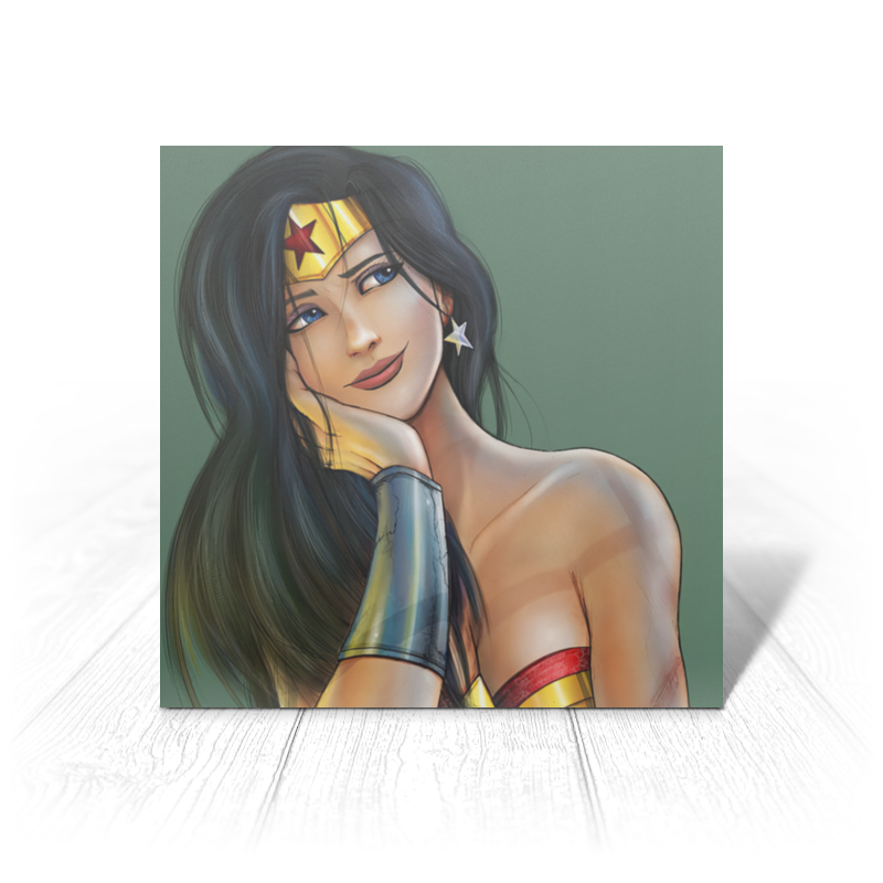 Printio Открытка 15x15 см Чудо-женщина / wonder woman printio открытка 15x15 см чудо женщина