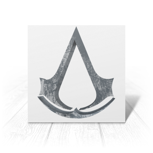 Заказать открытку в Москве. Открытка 15x15 см Assassin’s Creed от GeekFox  - готовые дизайны и нанесение принтов.