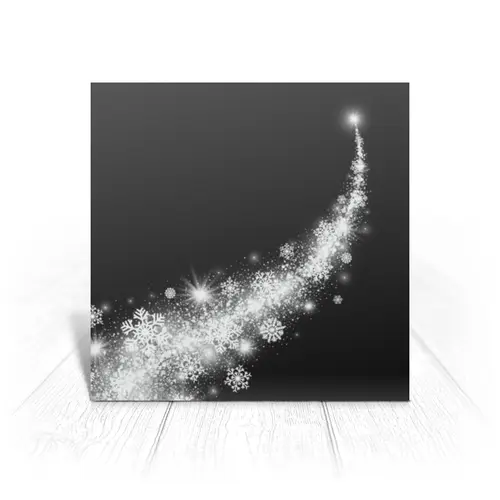 Заказать открытку в Москве. Открытка 15x15 см Let it snow от Cafe Deco  - готовые дизайны и нанесение принтов.
