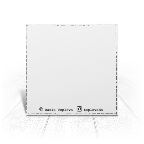 Заказать открытку в Москве. Открытка 15x15 см С Новым годом от Дарья Теплова - готовые дизайны и нанесение принтов.
