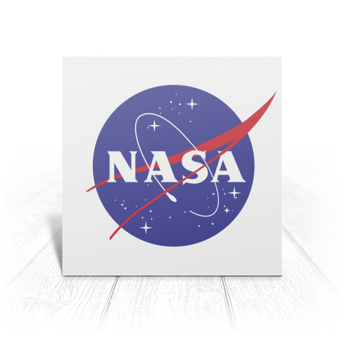 Заказать открытку в Москве. Открытка 15x15 см NASA  от Jimmy Flash - готовые дизайны и нанесение принтов.