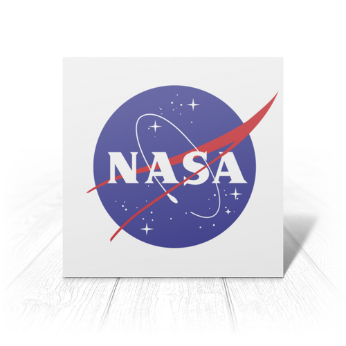Заказать открытку в Москве. Открытка 15x15 см NASA  от Jimmy Flash - готовые дизайны и нанесение принтов.