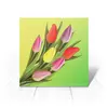Заказать открытку в Москве. Открытка 15x15 см Букет тюльпанов от TaTte  - готовые дизайны и нанесение принтов.